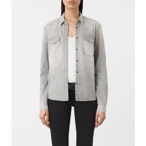 AllSaints Kaia Denim Shirt